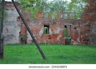 old building, ruined structure, german architecture, abandoned building, historic ruins, crumbling walls, broken windows, gothic architecture, abandoned building, ruined house, historic site, weathere - Powered by Shutterstock