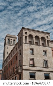 Old Buildings In The Center Of Piacenza - Fascist Architecture - Emilia Romagna - Italy