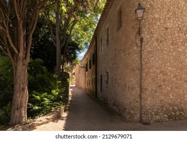 Old Buildings In The Costa Brava Town Of Sant Martí De Empuries