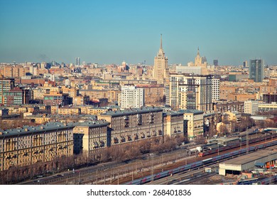 Old Buildings In Moscow, Moscow Cityscape