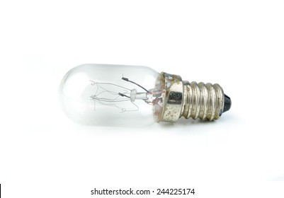 Old Bulb Isolated On White Background.