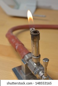 Old Bunsen Burner In Dental Lab