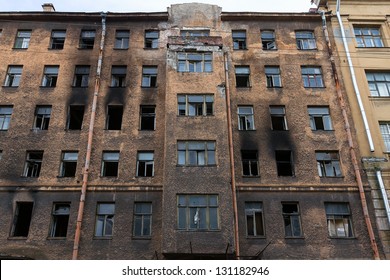 Old Burned Building