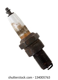 Old Burned Spark Plug