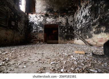 Old burnt out building interior - Shutterstock ID 2069181581