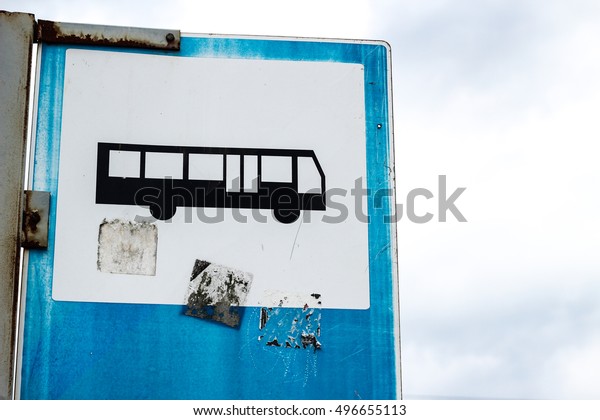 Old bus\
sign