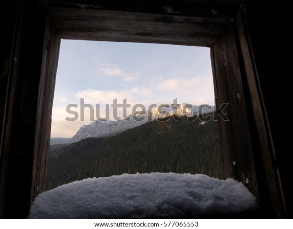 Old Cabins Mountains Stock Image Download Now