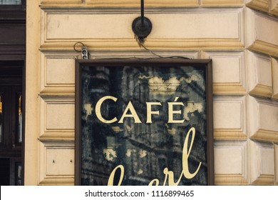 Old Cafe Sign