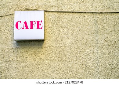 Old Cafe Sign In Germany - Translation: Coffee Shop - Photo