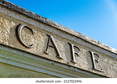 Old Cafe Sign In Germany - Translation: Coffee Shop - Photo