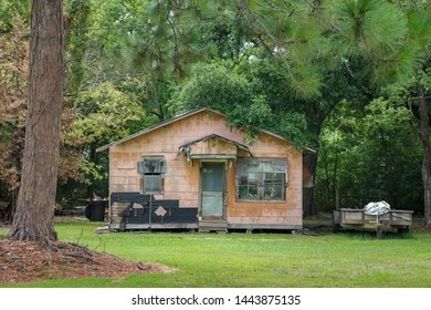 Old Cajun Home, Shop House, Vacated And Destroyed From Previous Hurricanes, Located In Erath, Louisiana.