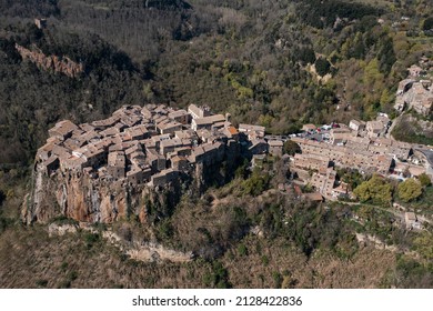 Old Calcata Town In Viterbo Tuscia