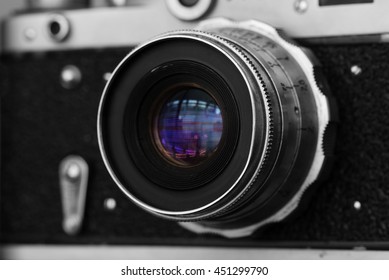 Old camera closeup view