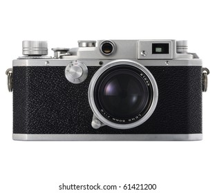 Old Camera On Isolated White