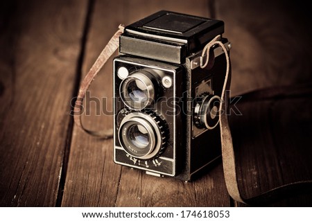 old camera retouching Vintage