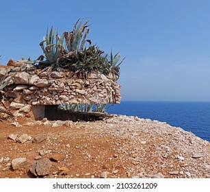 Old Camoflauged Communist Cold War Bunker On Island Of Lastovo