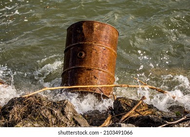 Old Canister In The Water	
