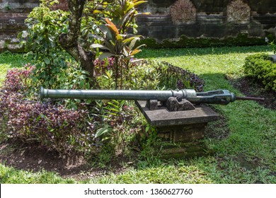 Old Cannon In Bali Museum In Denpasar, Bali, Indonesia.