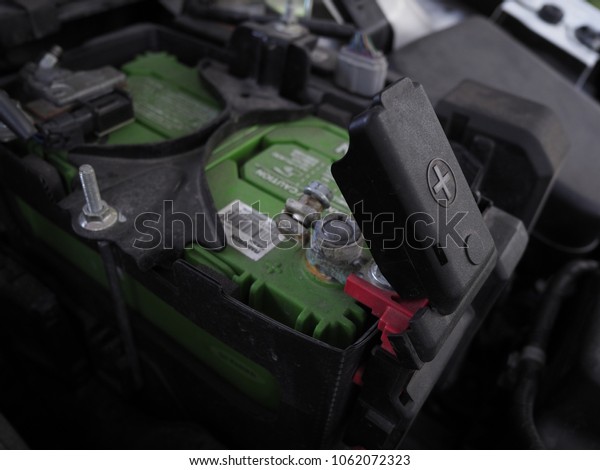 Old Car Battery\
terminal