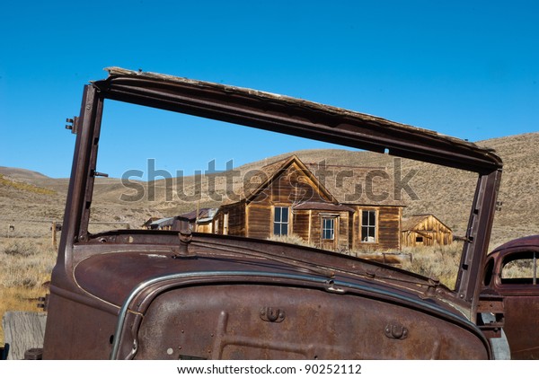 Old Car at Bodie Historic State Park,  an Old West\
Ghost Town