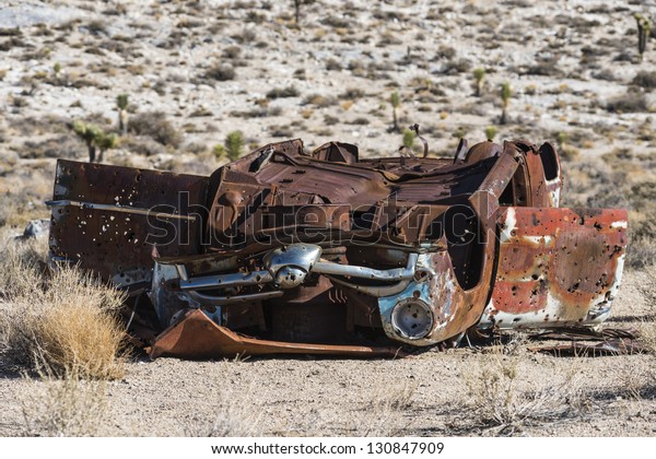 Old Car in the Desert, Death Valley National Park,\
Rust and Bullet Holes