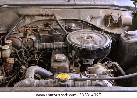 old car engine
