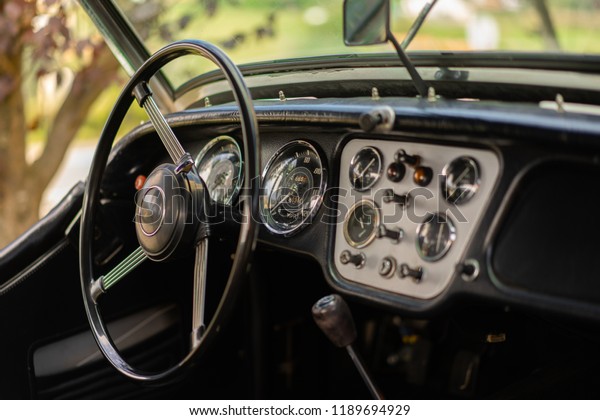 Old Car Front Panel Car Interior Stock Photo Edit Now