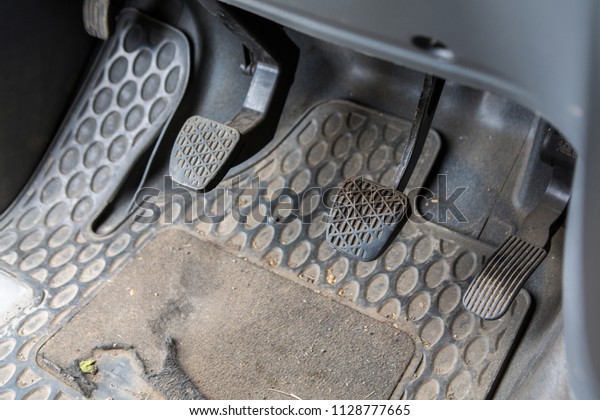 old car gas brake clutch
pedals