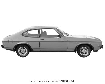 Old Car Isolated Over A White Background