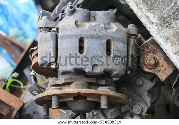 Old car spare parts in\
Thailand