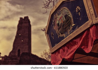 Old Carousel At The Castle