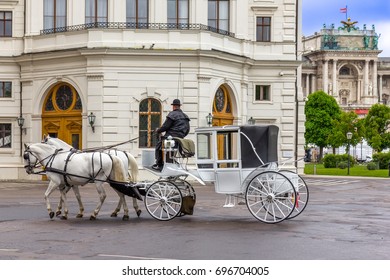 Old carriage touristic attraction in Vienna, Austria