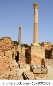 Old Carthage Ruins In Tunisia