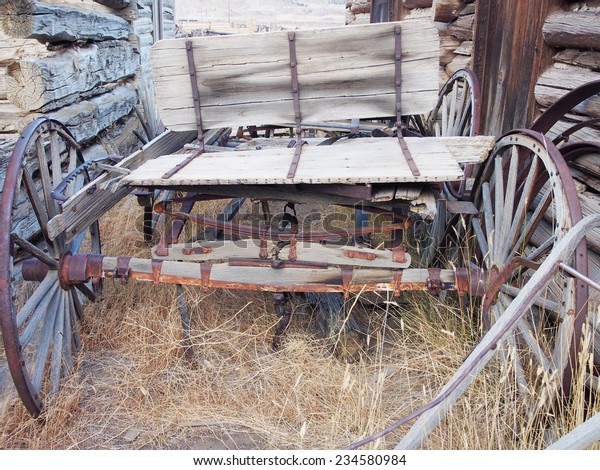 Old Carts Ghost Town Near Cody Stock Photo Edit Now