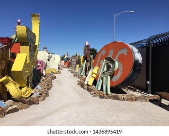 Old Casino Signs In Graveyard 