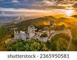 Old Castle Celje at sunrise 