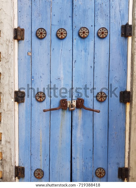 Old Castle Door Lock Backgrounds Textures Objects Stock Image