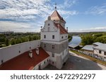 An old castle on the banks of the Neman River in the city of Grodno in western Belarus.