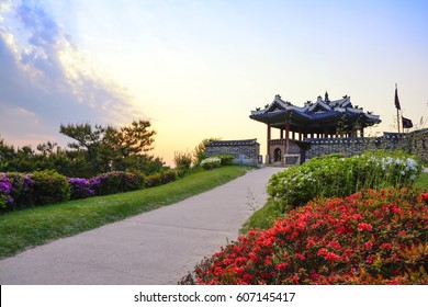 Old Castle In Suwon Hwasung