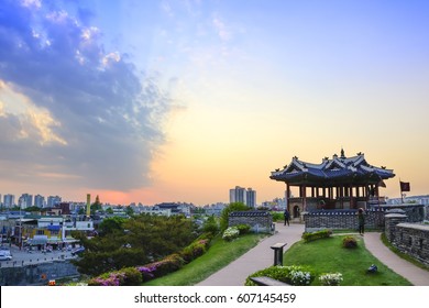 Old Castle In Suwon Hwasung