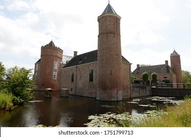 Old castle Westhove, famous castle between Domburg and Oostkapelle, Zeeland, The Netherlands