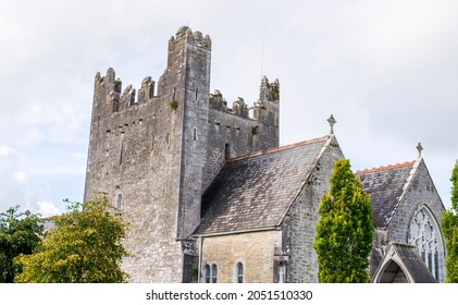 Old Catholic Church In Adare Ireland,Celtic Style,stone Sacral Building,religious Place