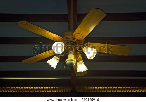 Old Ceiling Fan Stock Photo Edit Now 240195916
