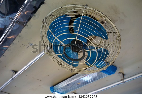 Old Ceiling Fan On Bus Thailand Stock Image Download Now