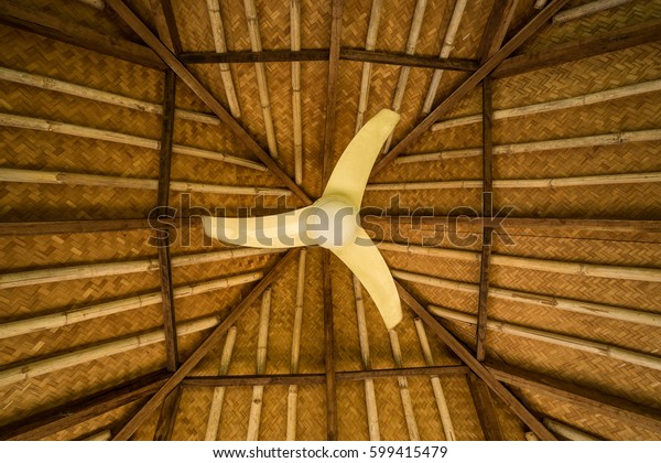 Old Ceiling Fan On Top Thai Stock Photo Edit Now 599415479