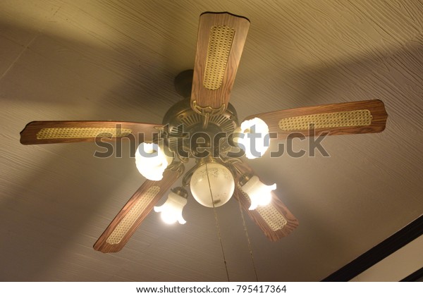 Old Ceiling Fan Vintage Stock Photo Edit Now 795417364