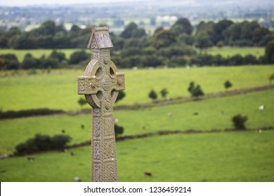 Old Celtic Cross in Rock of Cashel, Ireland