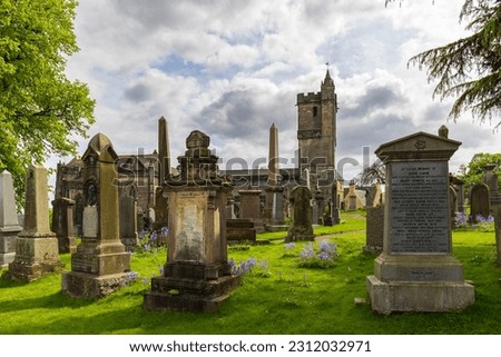 Old cementery of Stirling in the highlands of Scotland