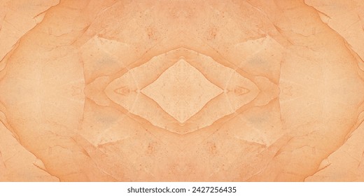 old ceramic tile, drawing and incrustation - a symmetrical pattern in a vintage style