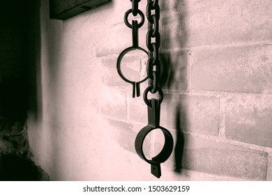 Old Chains And Cuffs From History